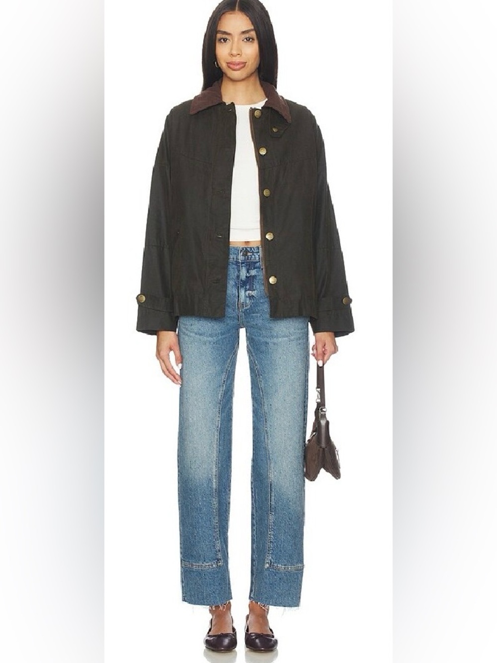FREE PEOPLE x We The Free Risk Taker Mid-Rise Straight Leg Jeans size 31 - Picture 2 of 12